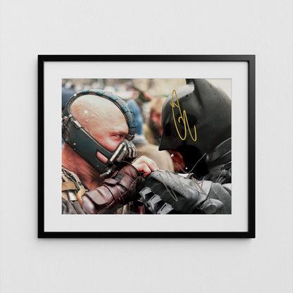 Tom Hardy Autograph Dark Knight Rises Signed Poster Bane Authentic Signature with COA