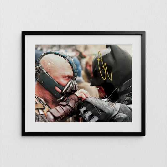 Tom Hardy Autograph Dark Knight Rises Signed Poster Bane Authentic Signature with COA