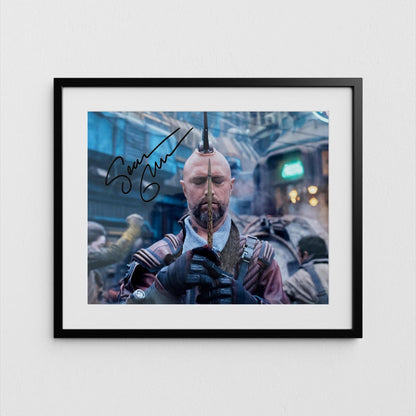 Sean Gunn Autograph Guardians of the Galaxy Signed Poster Kraglin Authentic Signature with COA