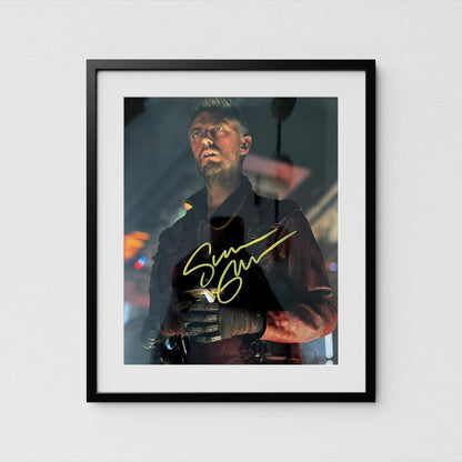 Sean Gunn Autograph Guardians of the Galaxy Signed Poster Kraglin Authentic Signature with COA