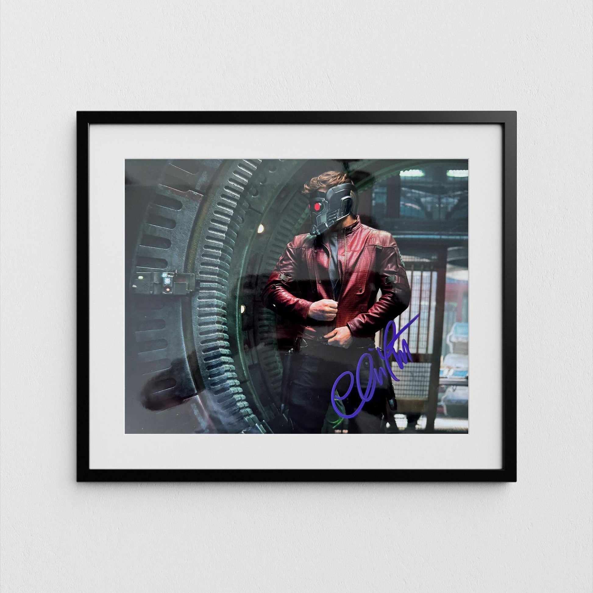 Chris Pratt Autograph Guardians of the Galaxy Signed Poster Star-Lord Authentic Signature with COA