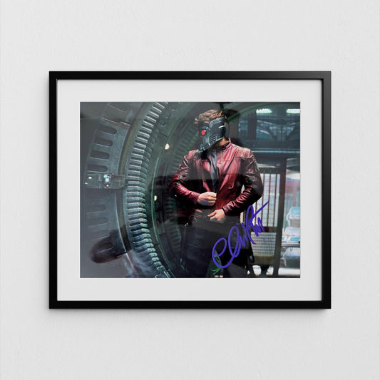 Chris Pratt Autograph Guardians of the Galaxy Signed Poster Star-Lord Authentic Signature with COA