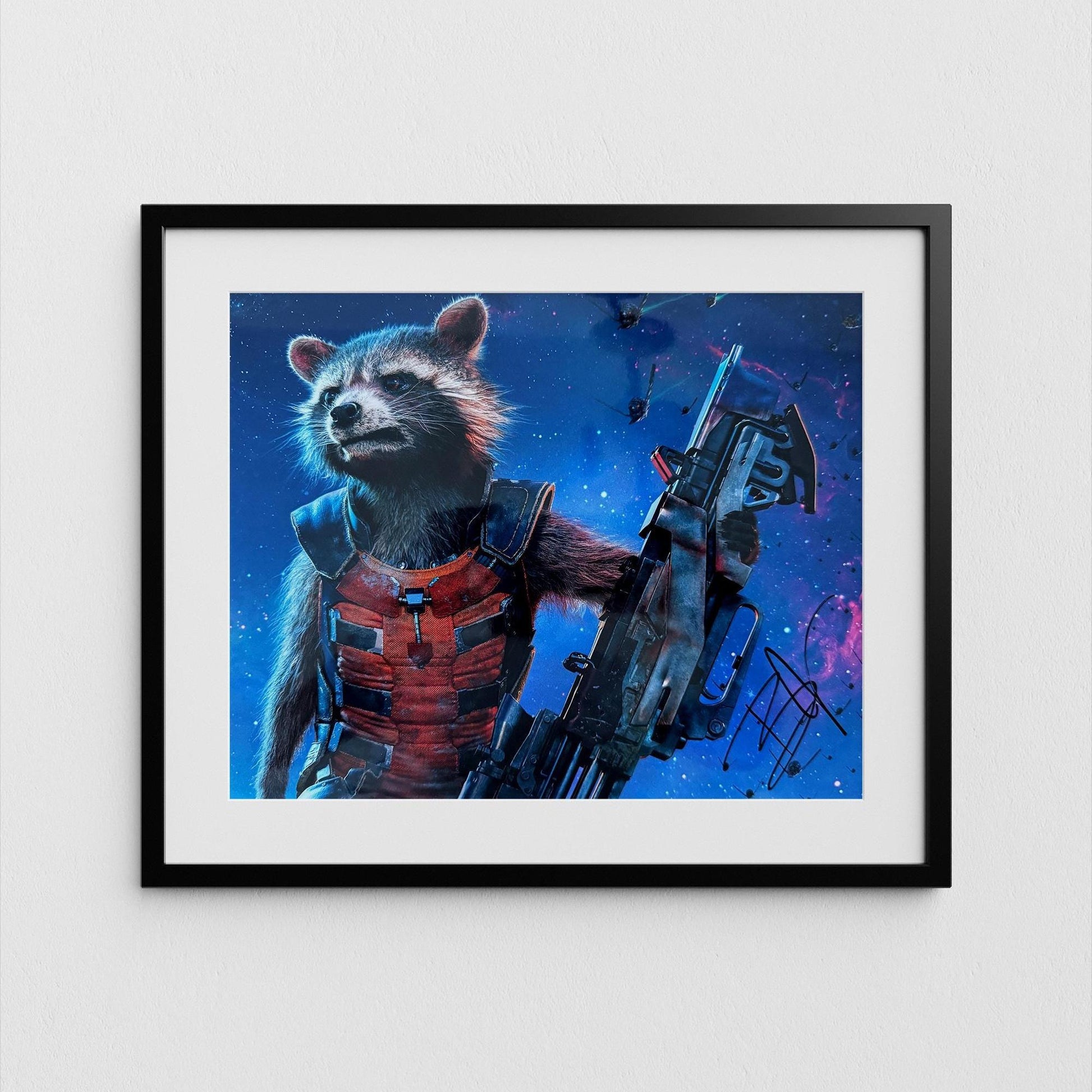Bradley Cooper Autograph Guardians of the Galaxy Signed Poster Rocket Authentic Signature with COA