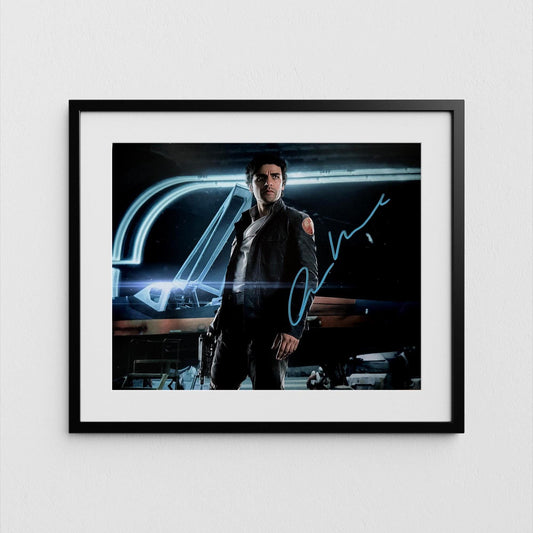 Oscar Isaac Autograph Star Wars Signed Poster Poe Dameron Authentic Signature with COA