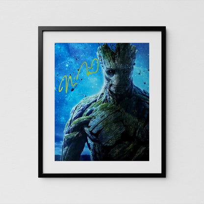 Vin Diesel Autograph Guardians of the Galaxy Signed Poster Groot Authentic Signature with COA