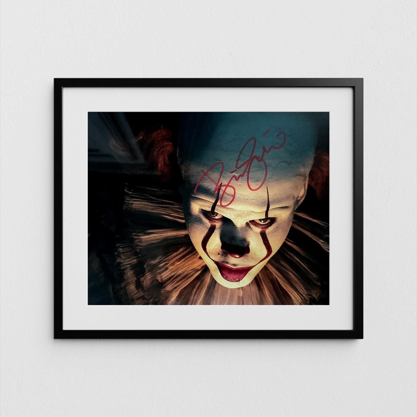 Bill Skarsgard Autograph IT Signed Poster Pennywise Authentic Signature with COA