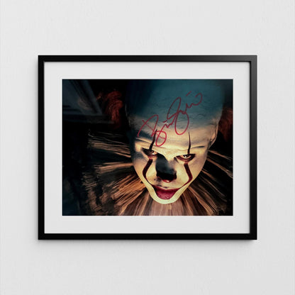 Bill Skarsgard Autograph IT Signed Poster Pennywise Authentic Signature with COA
