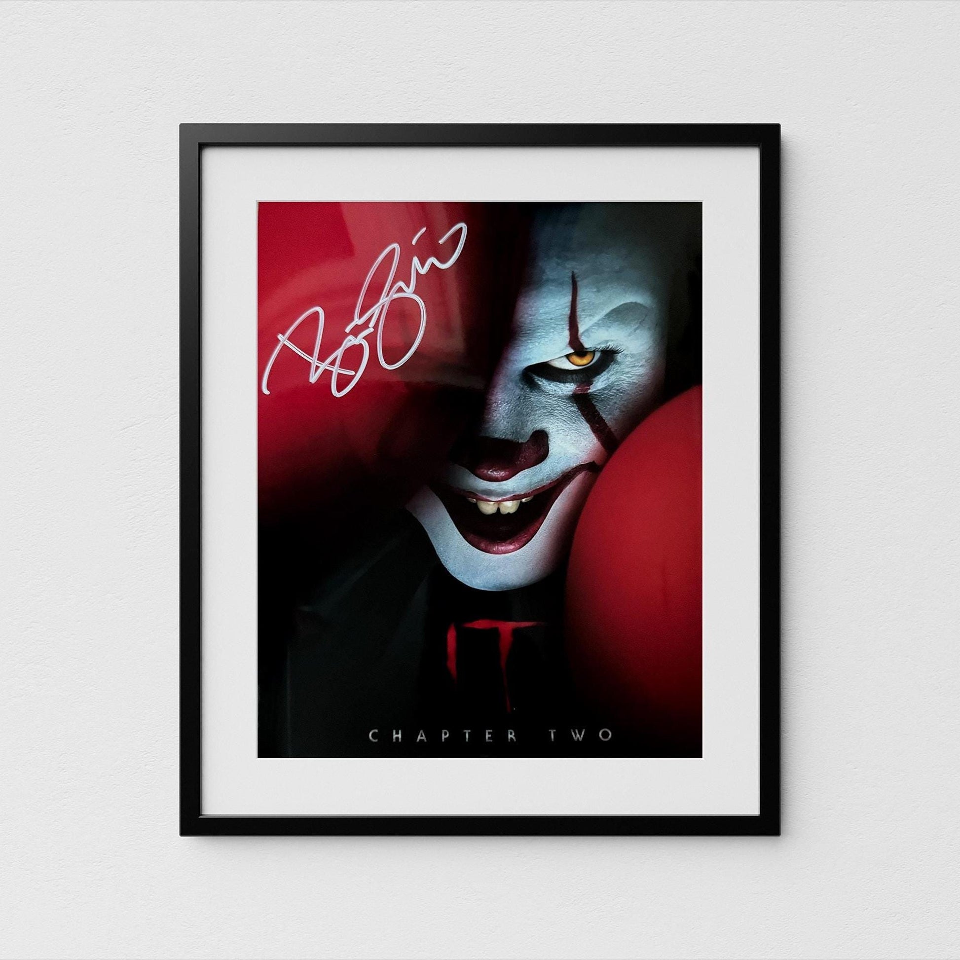 Bill Skarsgard Autograph IT Signed Poster Authentic Pennywise Signature with COA
