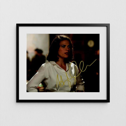 Hayley Atwell Autograph Captain America Signed Poster Agent Carter Authentic Signature with COA