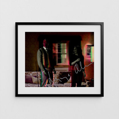 Elizabeth Olsen Autograph Scarlet Witch Signed Poster WandaVision Authentic Signature with COA