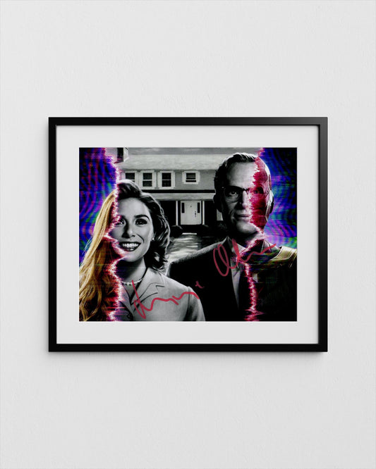 Elizabeth Olsen Autograph Scarlet Witch Signed Poster WandaVision Authentic Signature with COA
