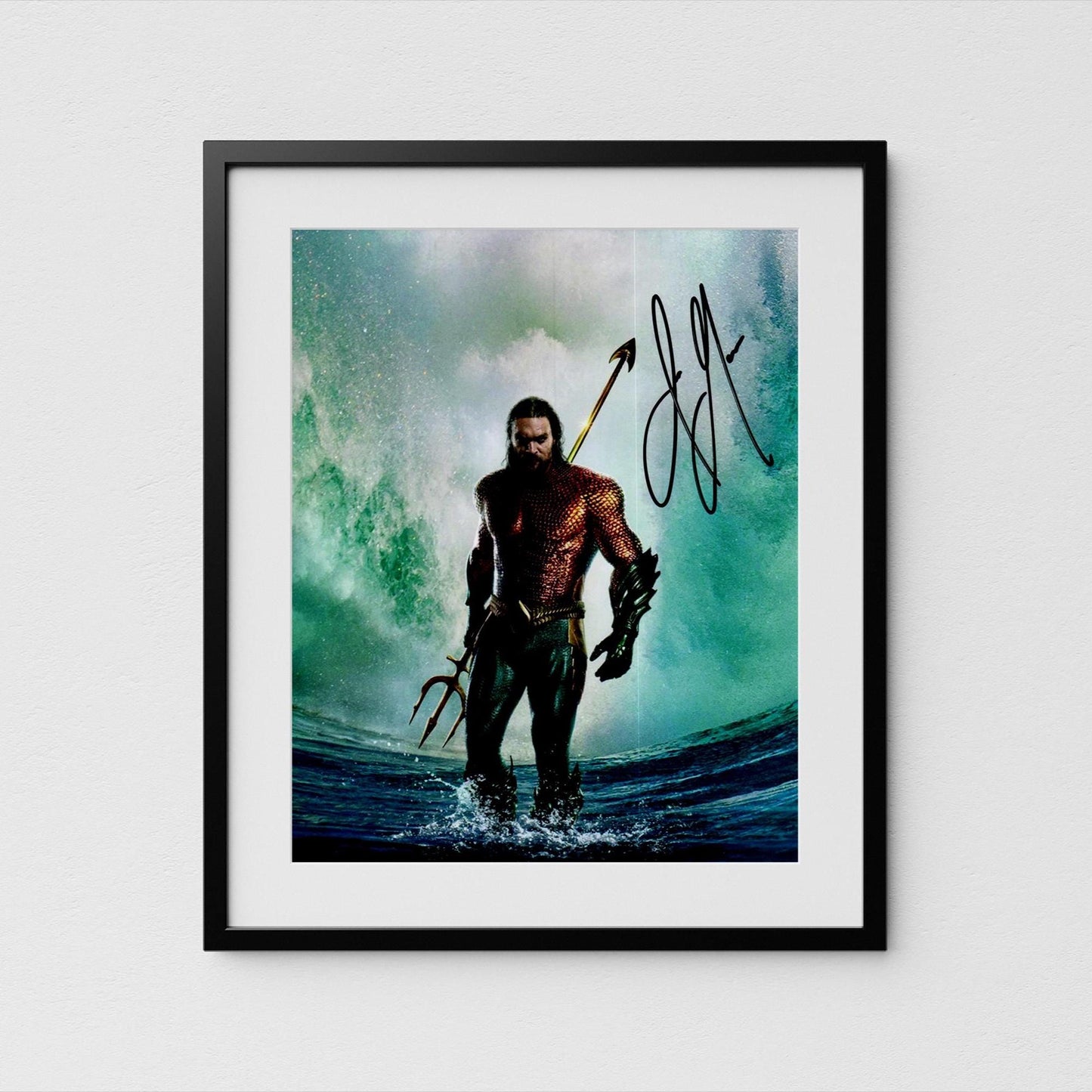 Jason Momoa Autograph Aquaman Signed Poster Authentic Signature with COA