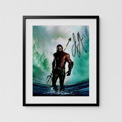 Jason Momoa Autograph Aquaman Signed Poster Authentic Signature with COA