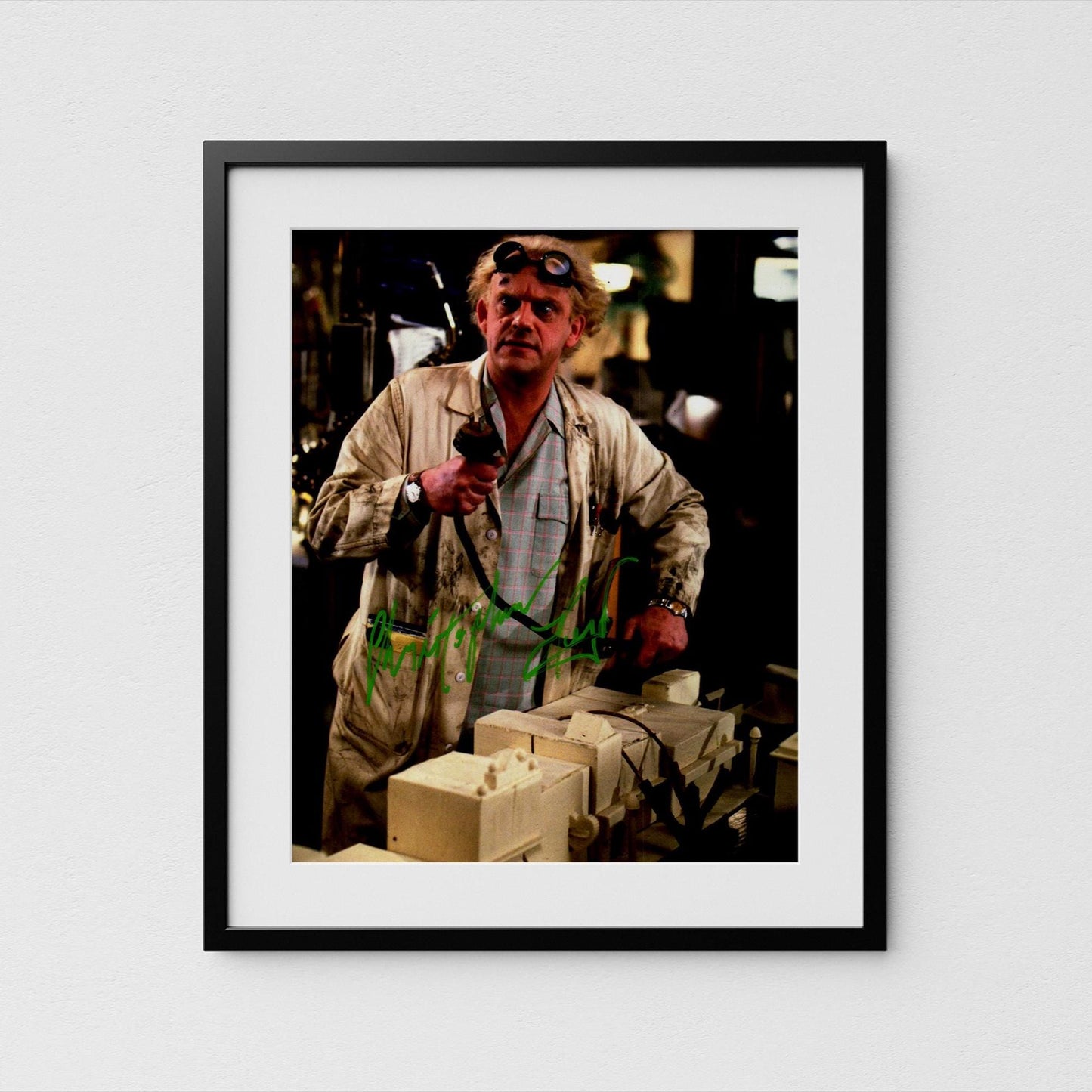 Christopher Lloyd Autograph Back to the Future Signed Poster Doc Brown Authentic Signature with COA