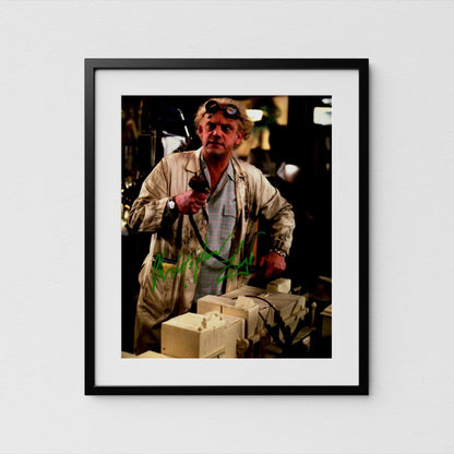 Christopher Lloyd Autograph Back to the Future Signed Poster Doc Brown Authentic Signature with COA