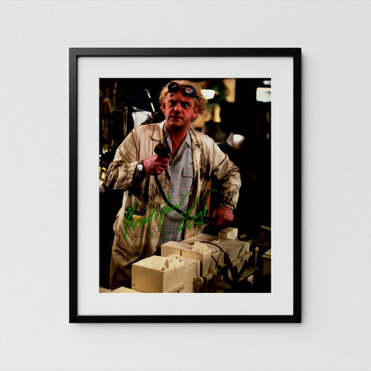 Christopher Lloyd Autograph Back to the Future Signed Poster Doc Brown Authentic Signature with COA