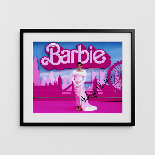 Margot Robbie Autograph Barbie Signed Poster Authentic Signature with COA