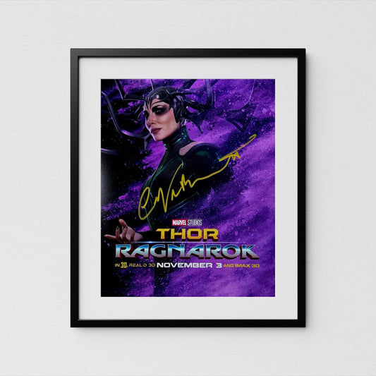 Cate Blanchett Autograph Thor Ragnarok Signed Poster Hela Authentic Signature with COA
