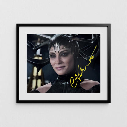 Cate Blanchett Autograph Thor Ragnarok Signed Poster Hela Authentic Signature with COA