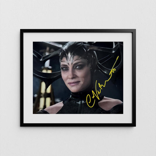 Cate Blanchett Autograph Thor Ragnarok Signed Poster Hela Authentic Signature with COA