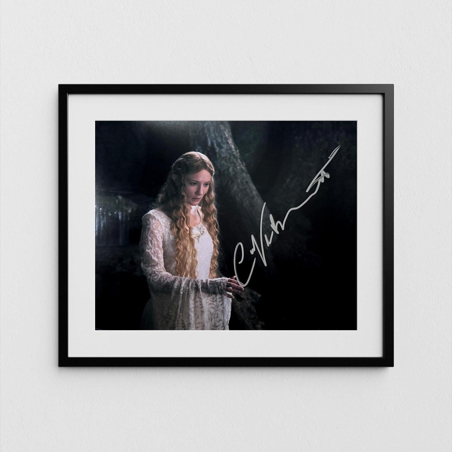 Cate Blanchett Autograph Lord of the Rings Signed Poster Galadriel Authentic Signature with COA