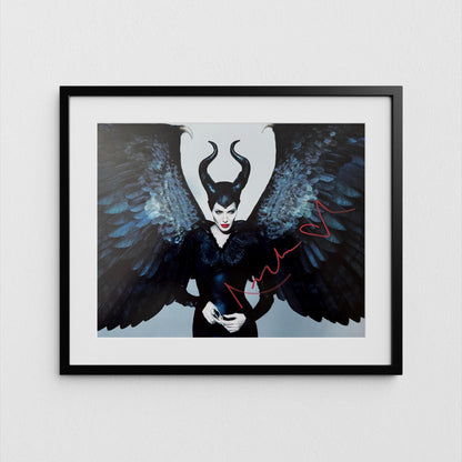 Angelina Jolie Autograph Maleficent Signed Poster Authentic Signature with COA