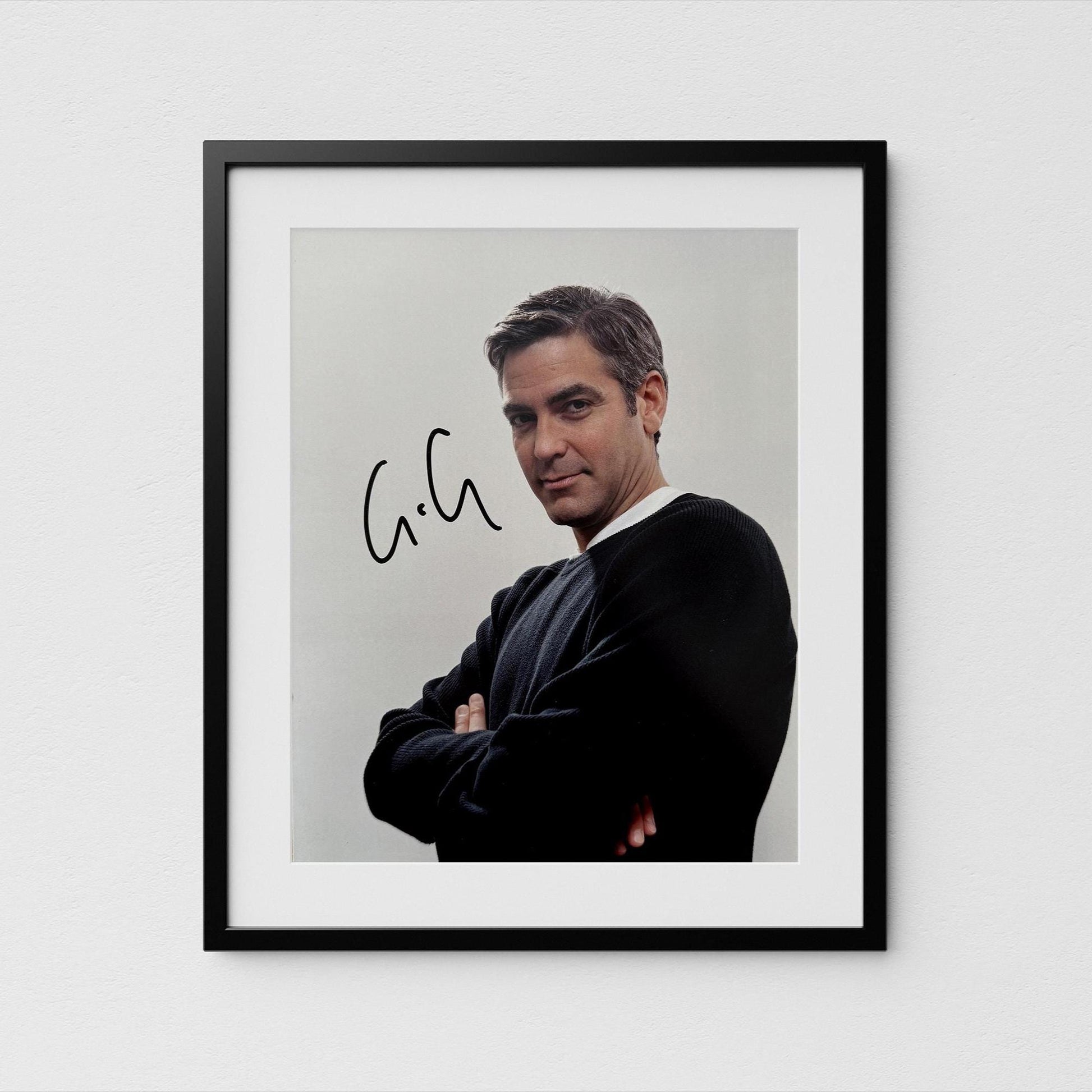 George Clooney Autograph Oceans 11 Signed Poster Authentic Signature with COA