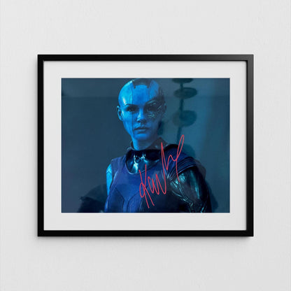 Karen Gillan Autograph Guardians of the Galaxy Signed Poster Nebula Authentic Signature with COA