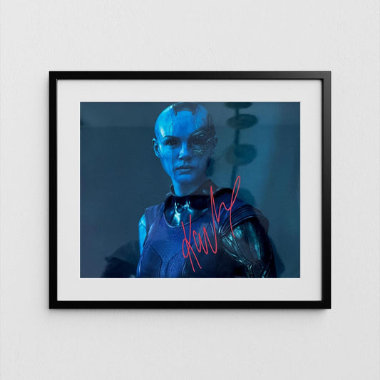 Karen Gillan Autograph Guardians of the Galaxy Signed Poster Nebula Authentic Signature with COA