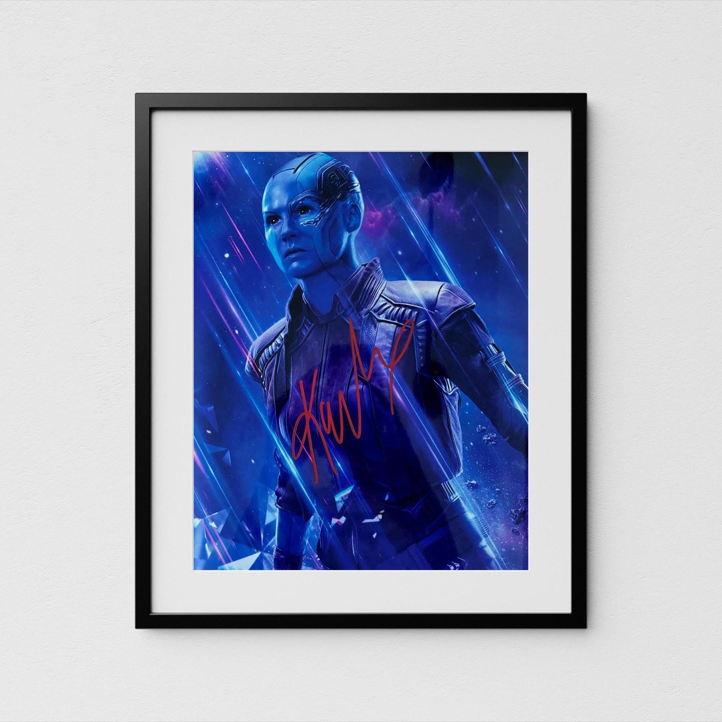 Karen Gillan Autograph Guardians of the Galaxy Signed Poster Nebula Authentic Signature with COA