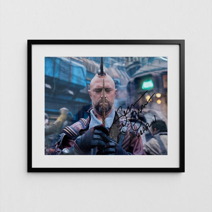 Sean Gunn Autograph Guardians of the Galaxy Signed Poster Kraglin Authentic Signature with COA