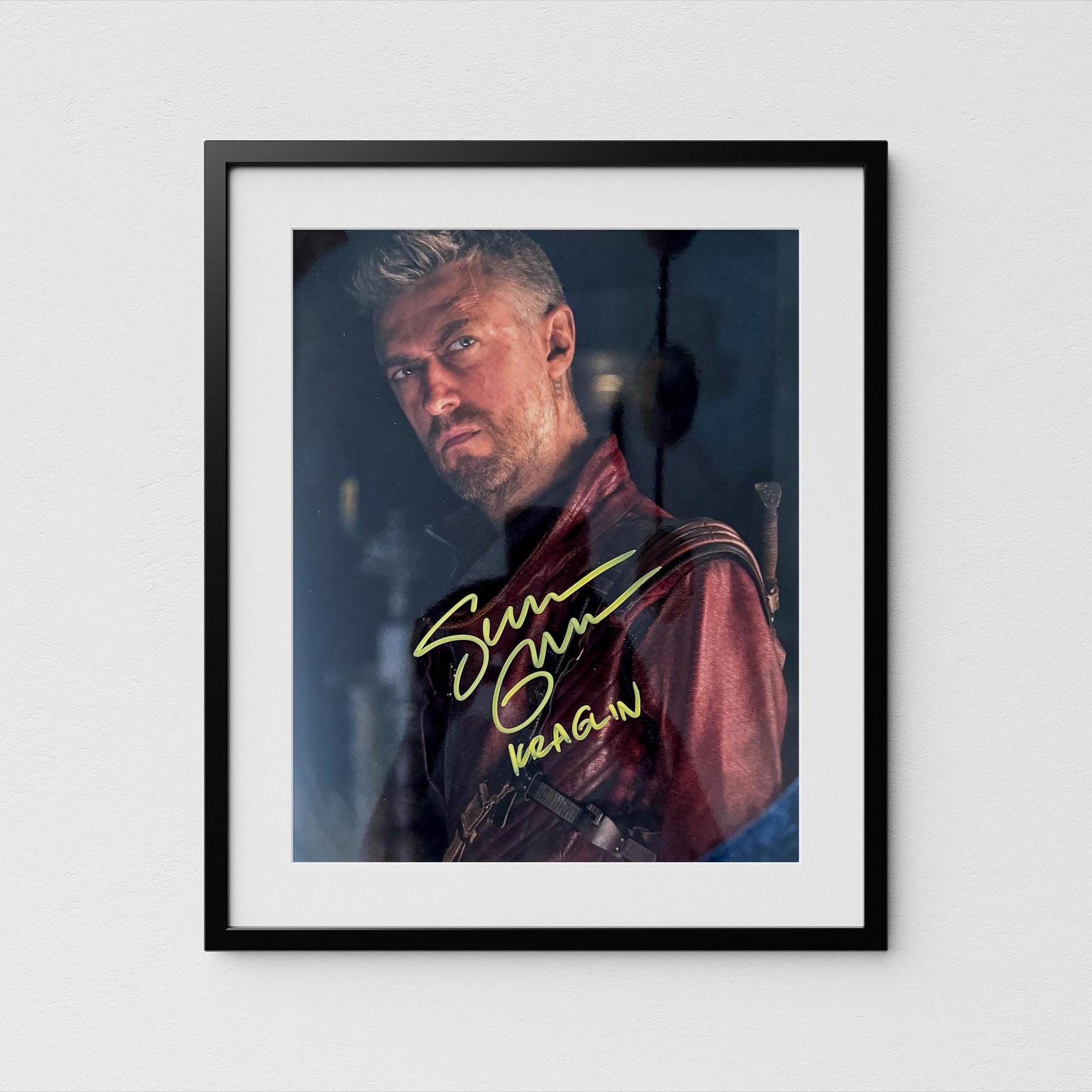 Sean Gunn Autograph Guardians of the Galaxy Signed Poster Kraglin Authentic Signature with COA