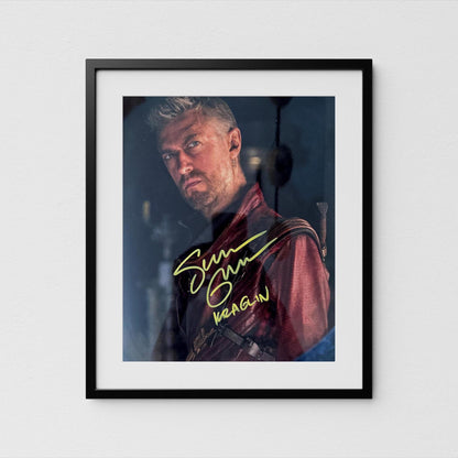 Sean Gunn Autograph Guardians of the Galaxy Signed Poster Kraglin Authentic Signature with COA