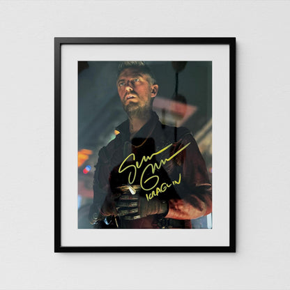 Sean Gunn Autograph Guardians of the Galaxy Signed Poster Kraglin Authentic Signature with COA