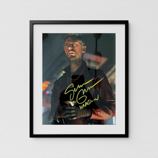 Sean Gunn Autograph Guardians of the Galaxy Signed Poster Kraglin Authentic Signature with COA