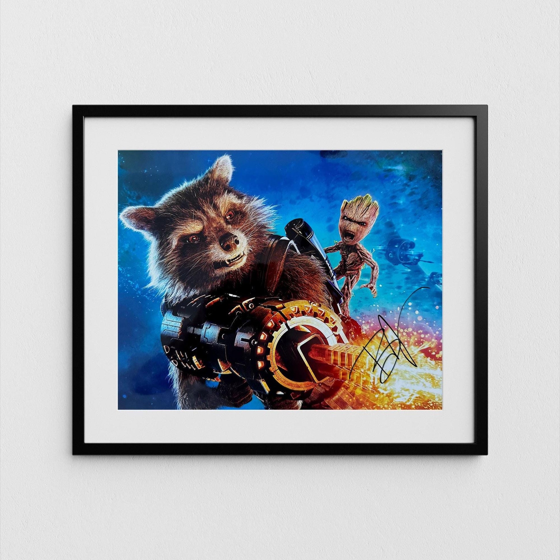 Bradley Cooper Autograph Guardians of the Galaxy Signed Poster Rocket Authentic Signature with COA