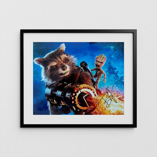 Bradley Cooper Autograph Guardians of the Galaxy Signed Poster Rocket Authentic Signature with COA