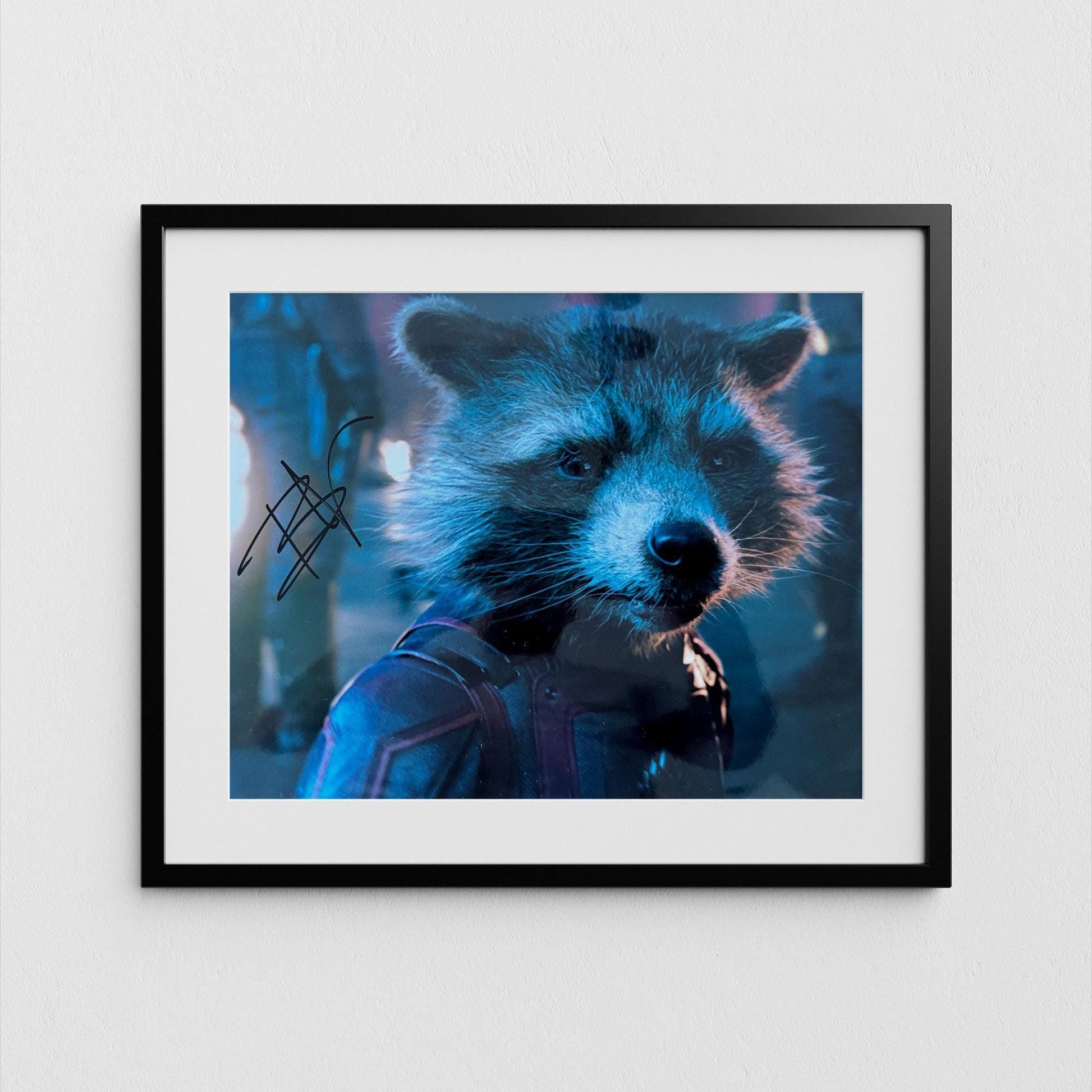 Bradley Cooper Autograph Guardians of the Galaxy Signed Poster Rocket Authentic Signature with COA