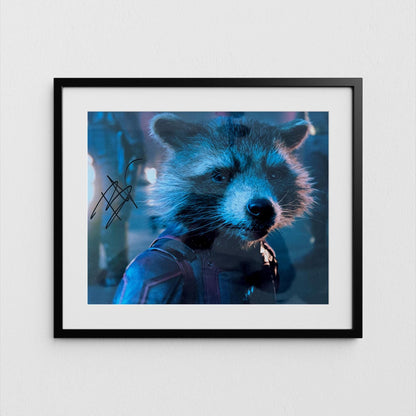 Bradley Cooper Autograph Guardians of the Galaxy Signed Poster Rocket Authentic Signature with COA