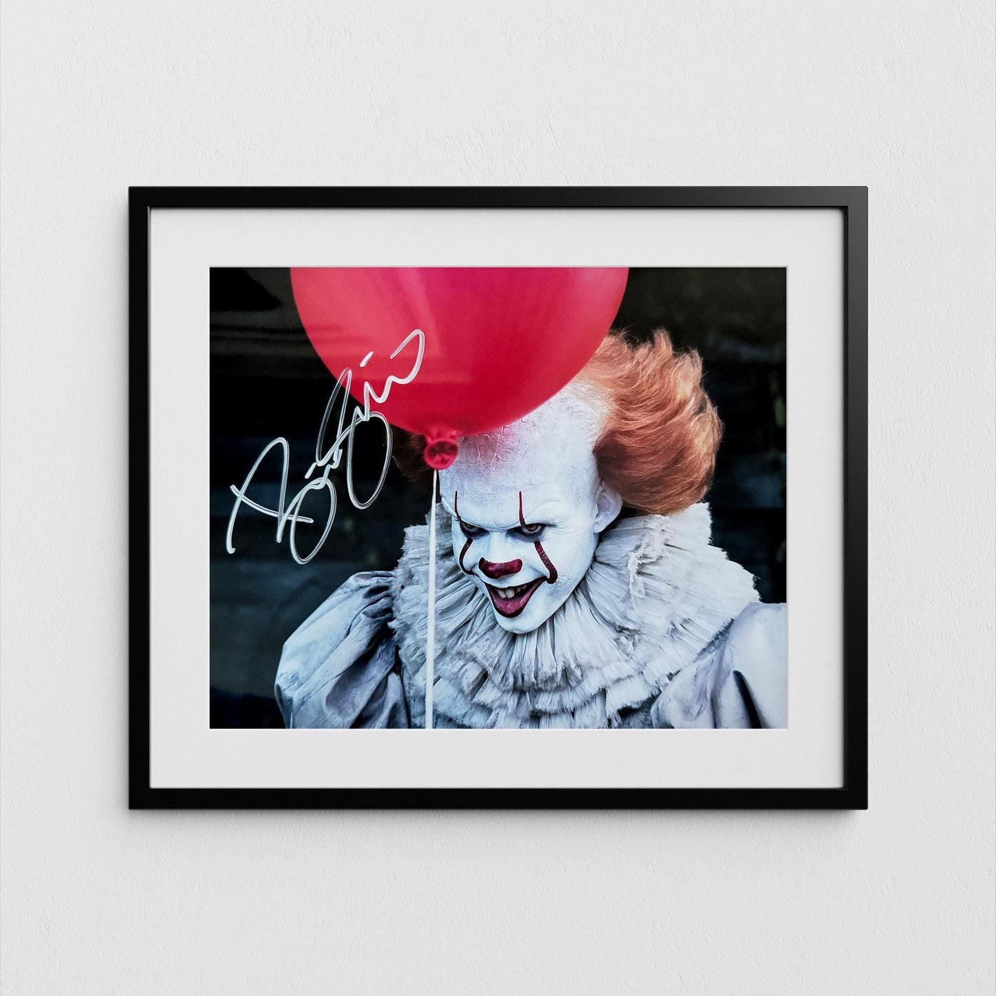 Bill Skarsgard Autograph IT Signed Poster Pennywise Authentic Signature with COA