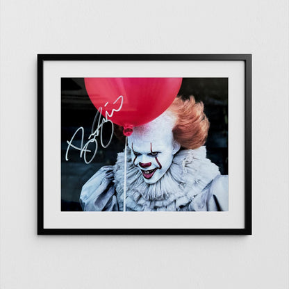 Bill Skarsgard Autograph IT Signed Poster Pennywise Authentic Signature with COA