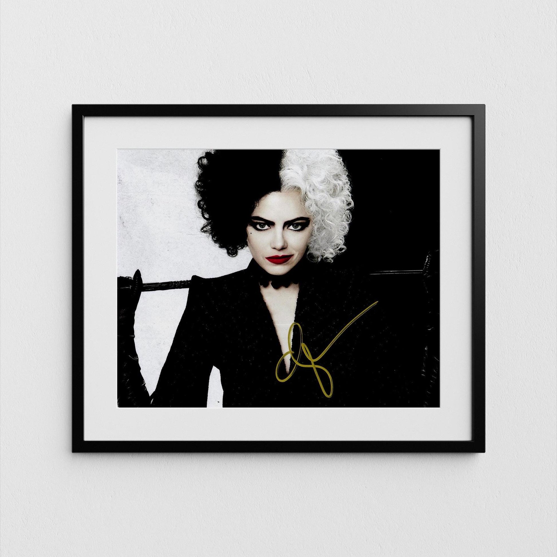 Emma Stone Autograph Cruella Signed Poster Authentic Signature with COA