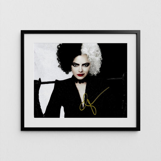Emma Stone Autograph Cruella Signed Poster Authentic Signature with COA