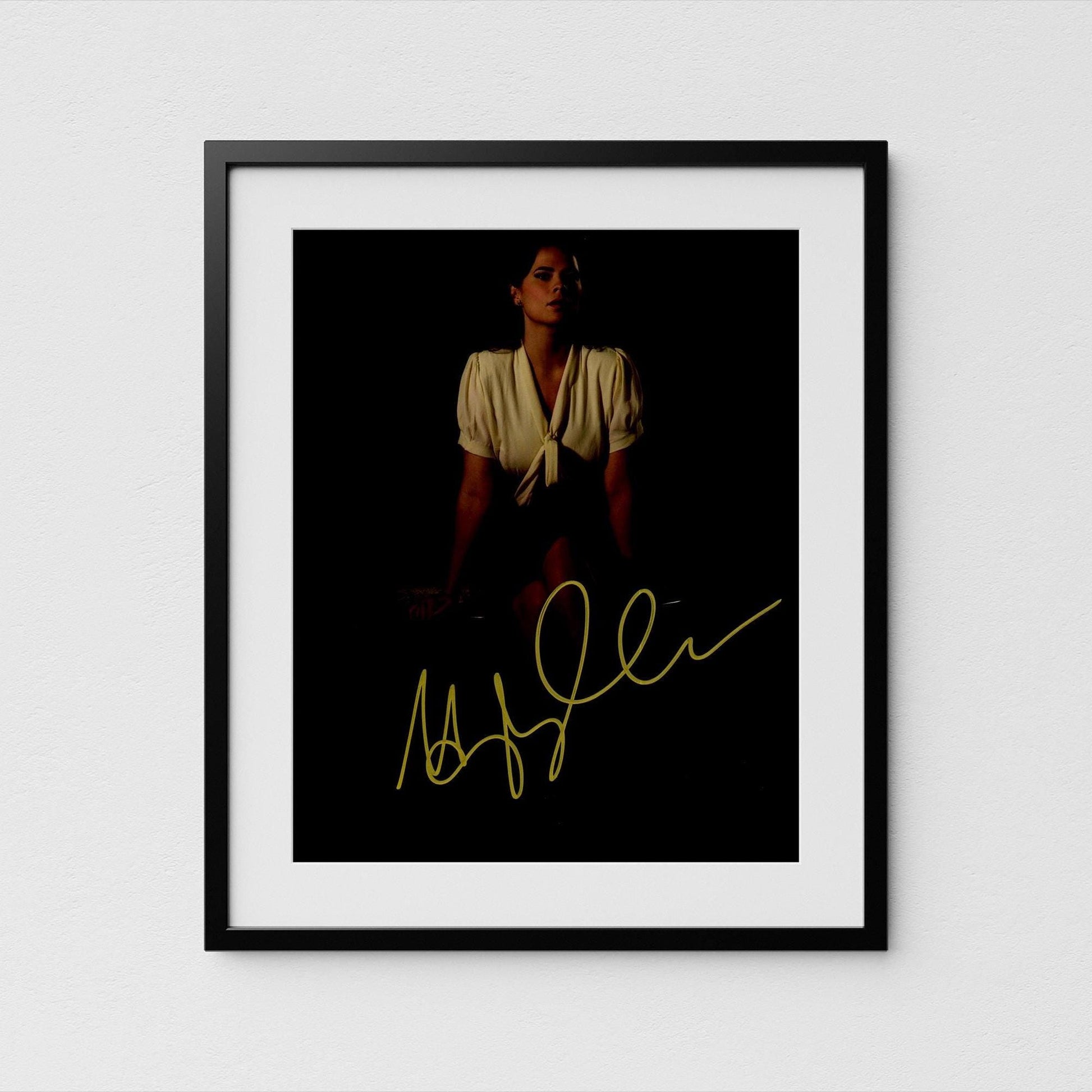 Hayley Atwell Autograph Captain America Signed Poster Agent Carter Authentic Signature with COA