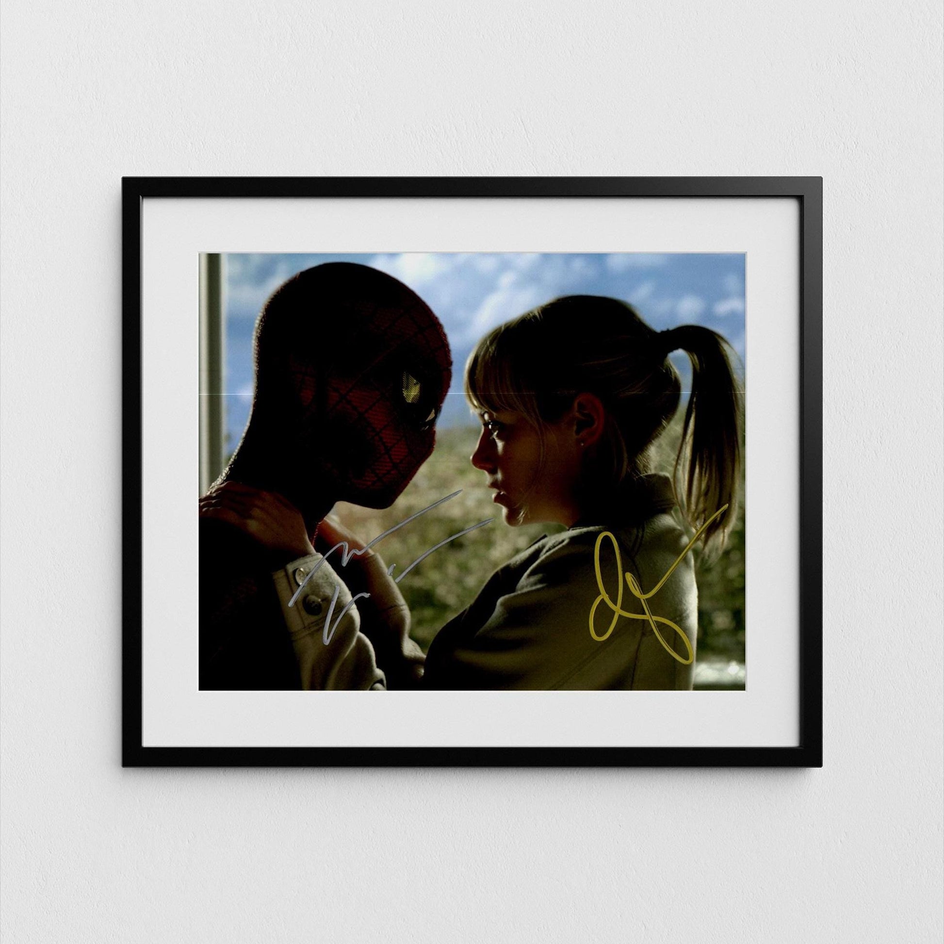 Emma Stone + Andrew Garfield Autograph Amazing Spider-Man Signed Poster Authentic Signature with COA