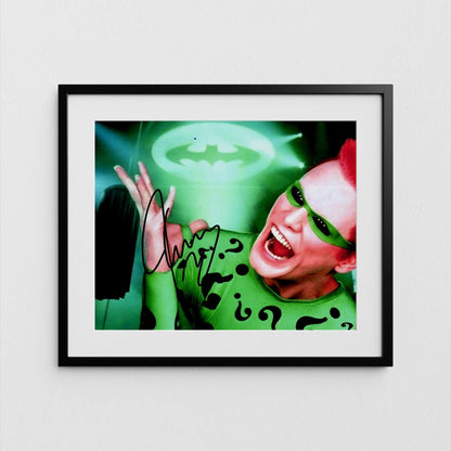 Jim Carrey Autograph Batman Forever Signed Poster The Riddler Authentic Signature with COA