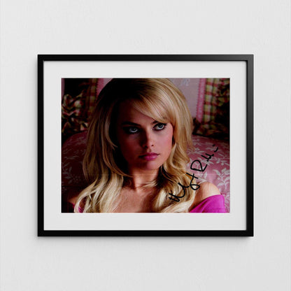 Margot Robbie Autograph Wolf of Wall Street Signed Poster Authentic Signature with COA