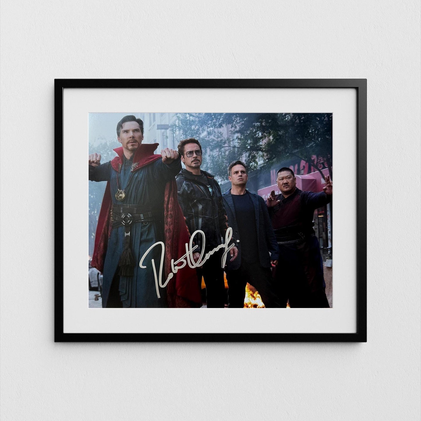 Robert Downey Jr Autograph Iron Man Signed Poster Tony Stark Authentic Avengers Signature with COA
