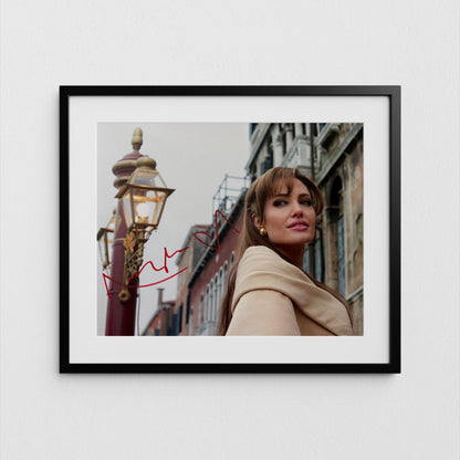 Angelina Jolie Autograph The Tourist Signed Poster Authentic Signature with COA
