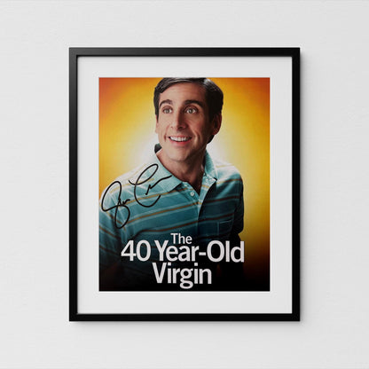 Steve Carell Autograph 40 Year-Old Signed Poster Authentic Signature with COA